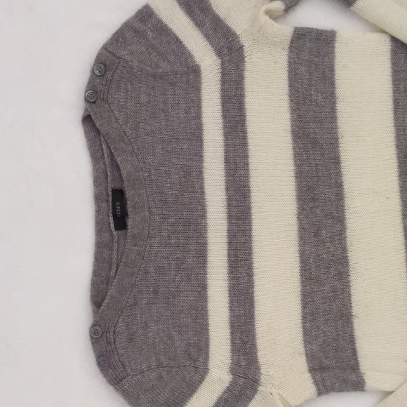 J. Crew Mohair Sweater (Grey/ivory, Size Small) - Picture 2 of 13